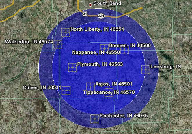 Primary and Secondary areas of operation